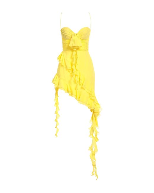Alessandra Rich Yellow Mini Dress