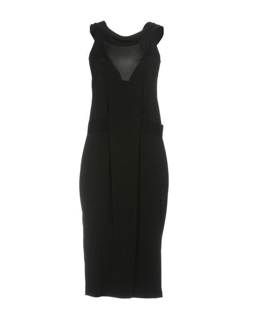 Alessandro Dell'acqua Synthetic Knee-length Dress in Black - Lyst