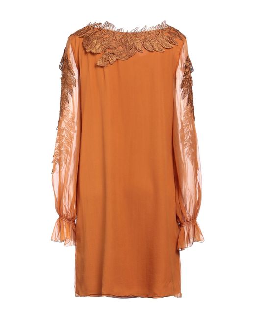 Alberta Ferretti Orange Mini-Kleid