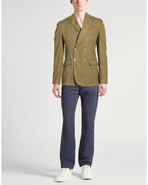 Bob Green Blazer Linen, Cotton, Elastane for men