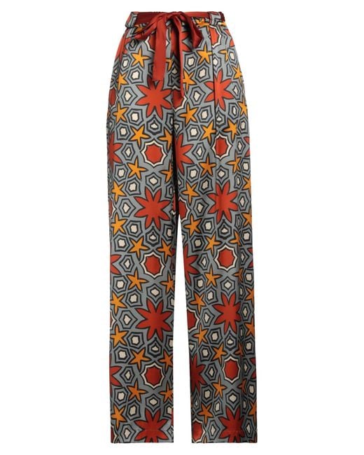 Niu Red Pants Silk, Elastane, Cotton