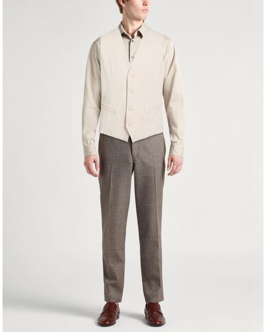 Barbati White Tailored Vest Cotton, Polyamide, Elastane for men