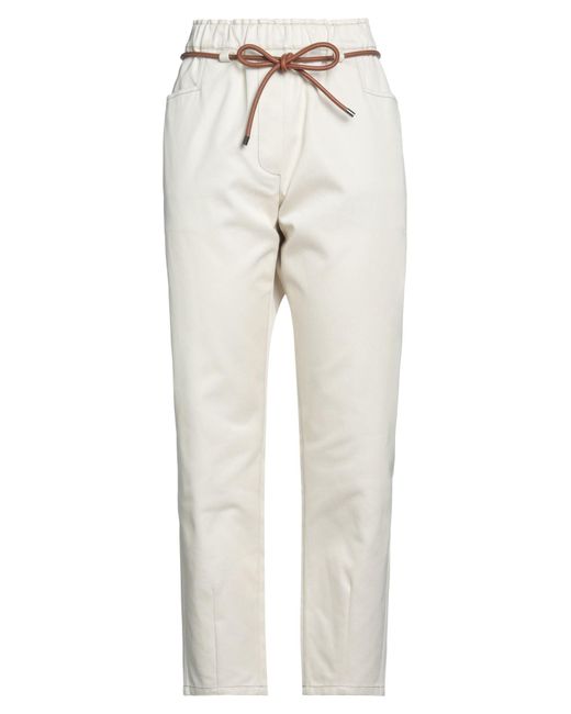 Brunello Cucinelli White Pants