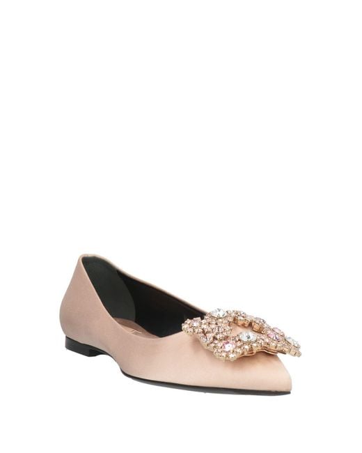 Roger Vivier Natural Ballet Flats