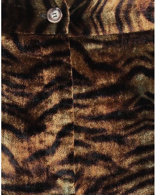 Ottod'Ame Brown Dark Pants Viscose, Polyamide