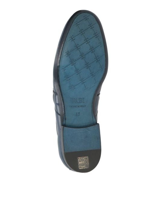 Fabi Blue Loafers Leather for men