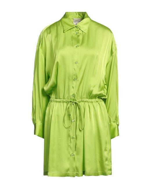 Semicouture Green Mini Dress
