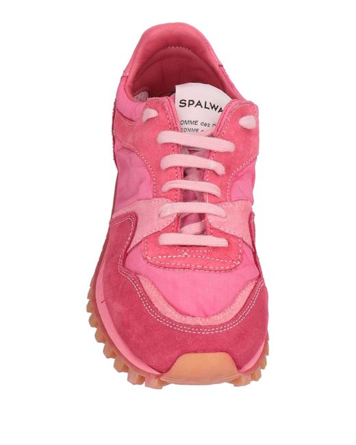 Spalwart Pink Fuchsia Sneakers Leather, Textile Fibers