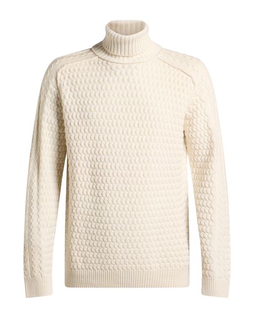 Paolo Pecora White Turtleneck Virgin Wool for men
