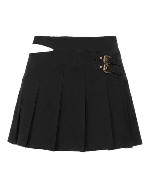 Versace Black Midnight Mini Skirt Viscose, Polyamide, Elastane