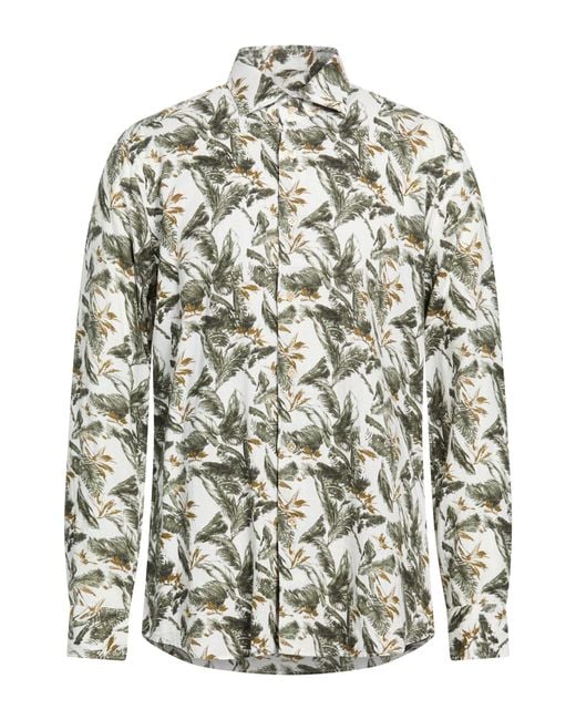 Guglielminotti White Shirt Linen, Rayon for men