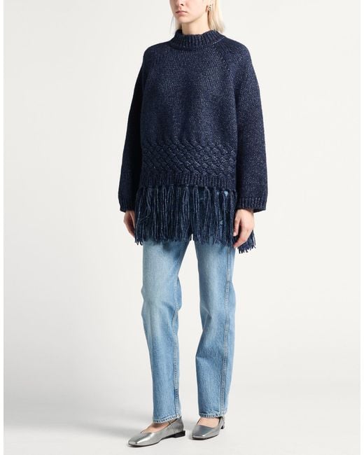 Kristina Ti Blue Sweater Acrylic, Alpaca Wool, Metallic Fiber, Polyamide, Wool