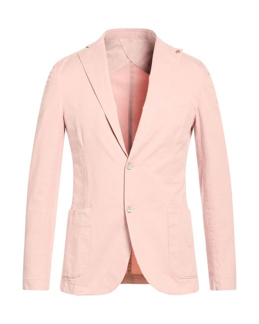 Barbati Pink Blazer Cotton, Elastane for men