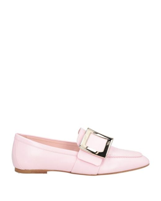 Roger Vivier Pink Loafers Leather