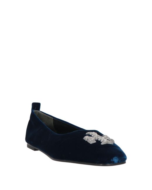 Tory Burch Blue Ballet Flats
