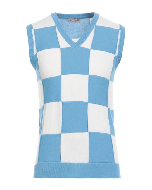 Daniele Alessandrini Blue Azure Sweater Cotton for men