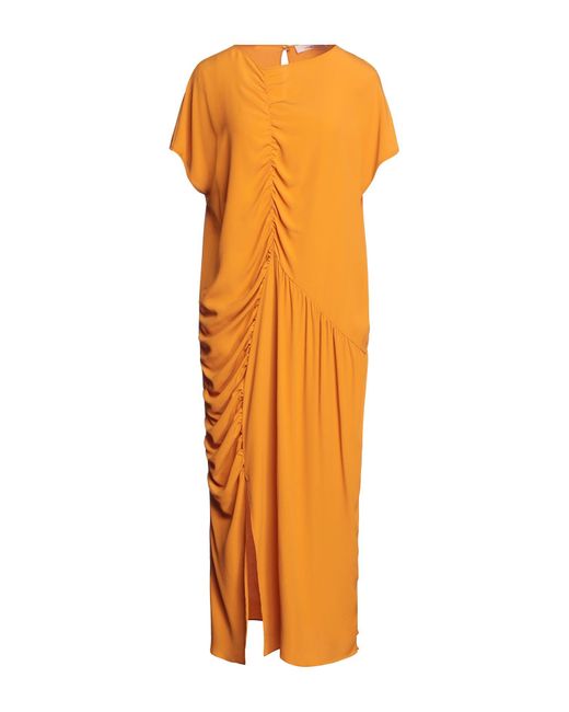 Liviana Conti Orange Midi Dress