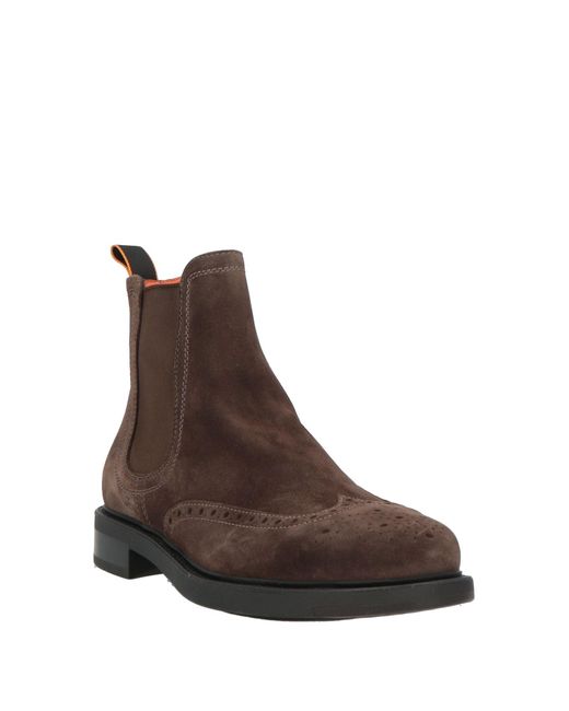 Santoni Brown Ankle Boots for men