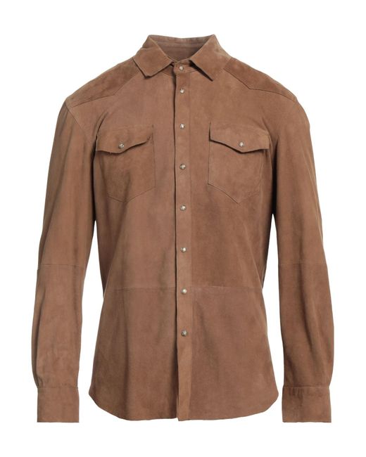 DFOUR® Brown Shirt for men
