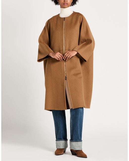 Max Mara Brown Coat Cashmere