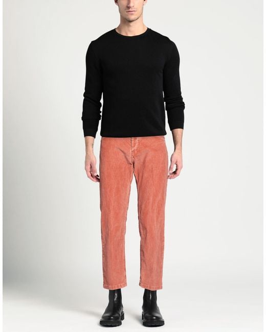 Entre Amis Red Pants Virgin Wool, Elastane for men
