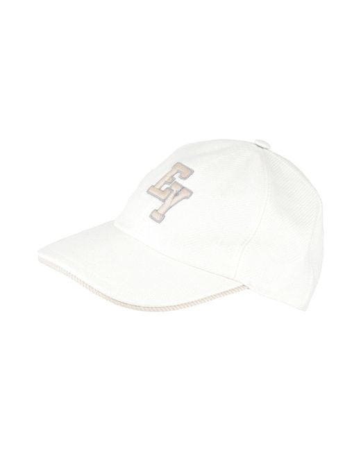Eleventy White Hat Cotton for men