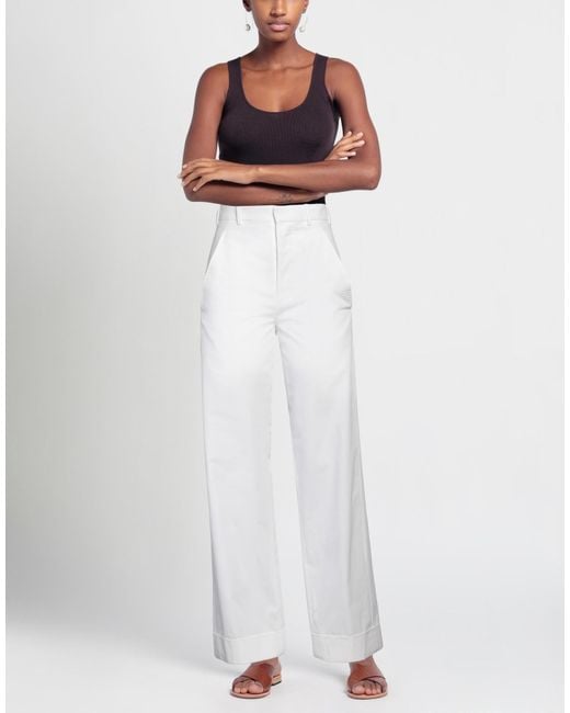 Ann Demeulemeester White Trouser