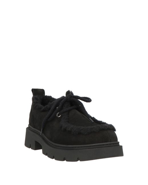 Inuikii Black Lace-Up Shoes