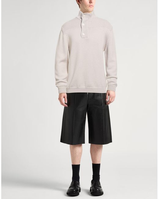 Daniele Fiesoli White Turtleneck Virgin Wool for men