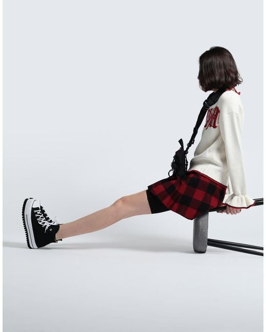 DSquared² Red Mini Skirt