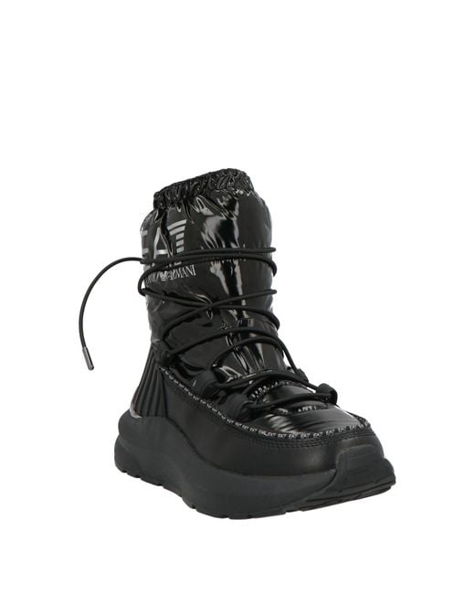 EA7 Black Ankle Boots