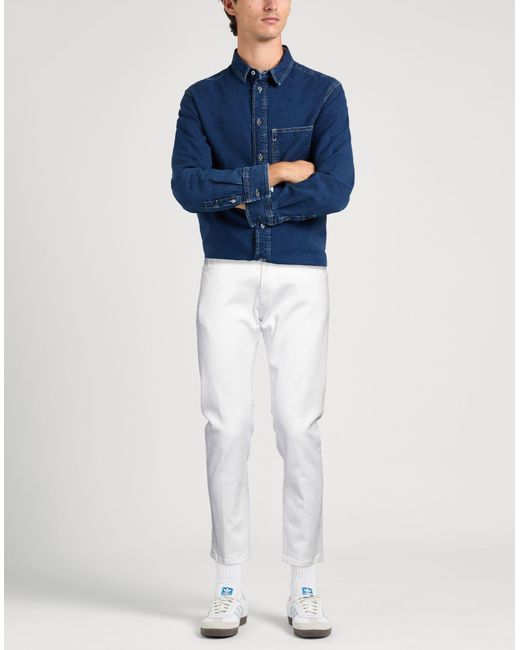 Dondup White Jeans Cotton, Elastomultiester, Elastane for men