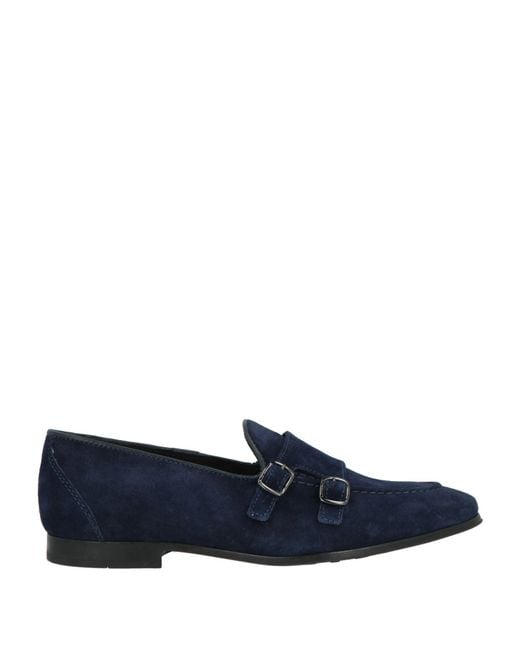 FRANZINI Blue Loafers Leather for men