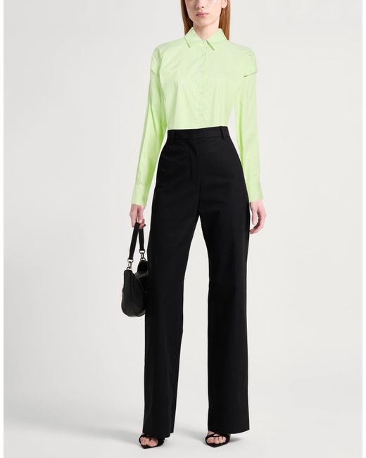 Gaelle Paris Green Shirt Cotton, Polyamide, Elastane