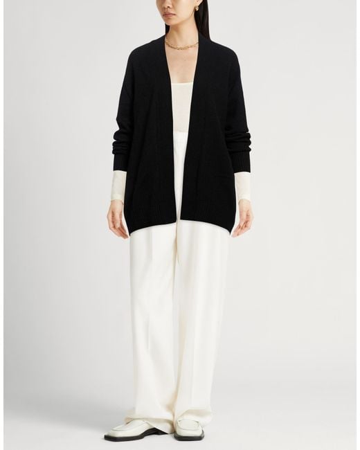 Agnona Black Cardigan Cashmere