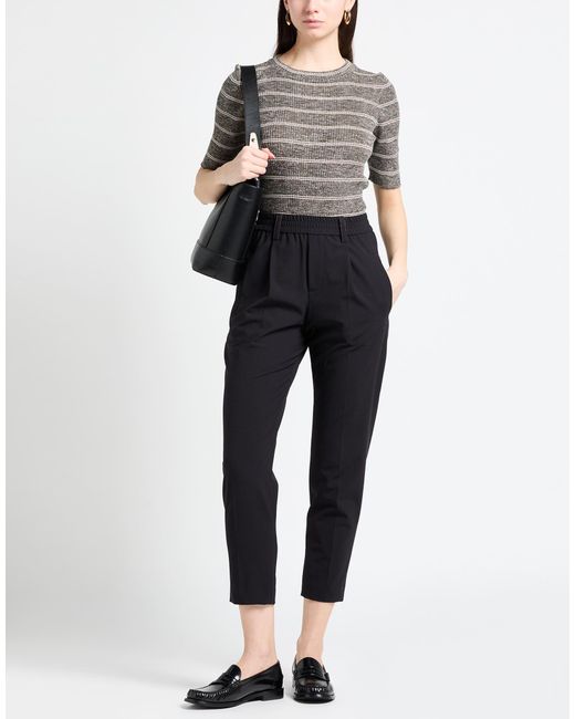 Brunello Cucinelli Black Pants Virgin Wool, Polyamide, Elastane