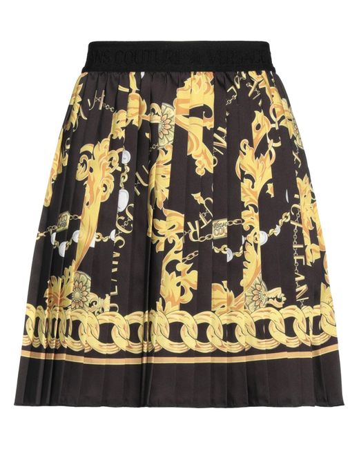 Versace Jeans Couture Black Mini Skirt Polyester