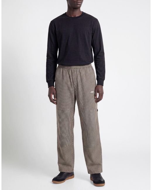 Umbro Gray Pants Polyester, Viscose, Elastane for men