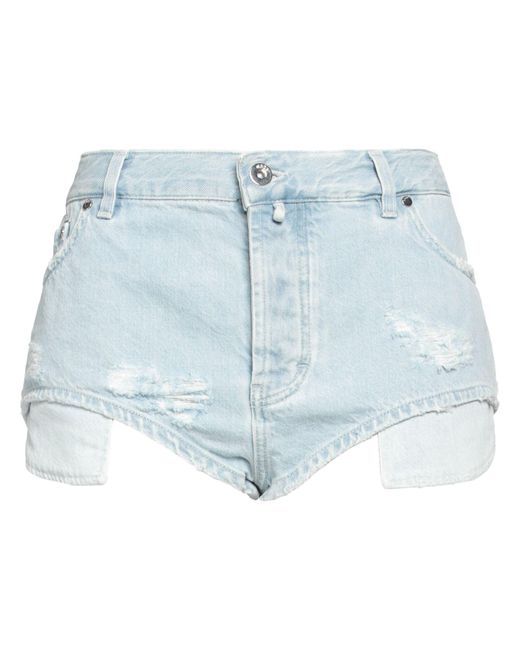 032c Blue Denim Shorts Organic Cotton