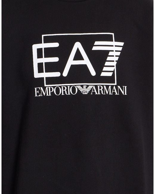 EA7 Black Sweatshirt for men