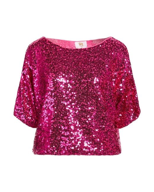 Gai Mattiolo Red Top Polyester, Elastane