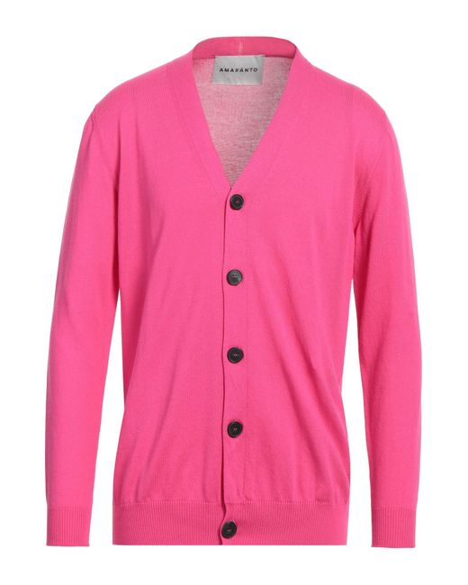 Amaranto Strickjacke in Pink für Herren