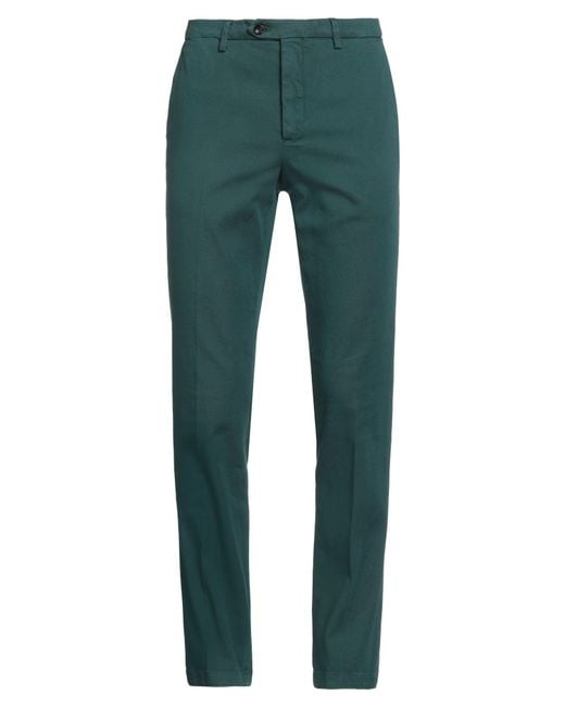 Drumohr Green Pants Cotton, Elastane for men