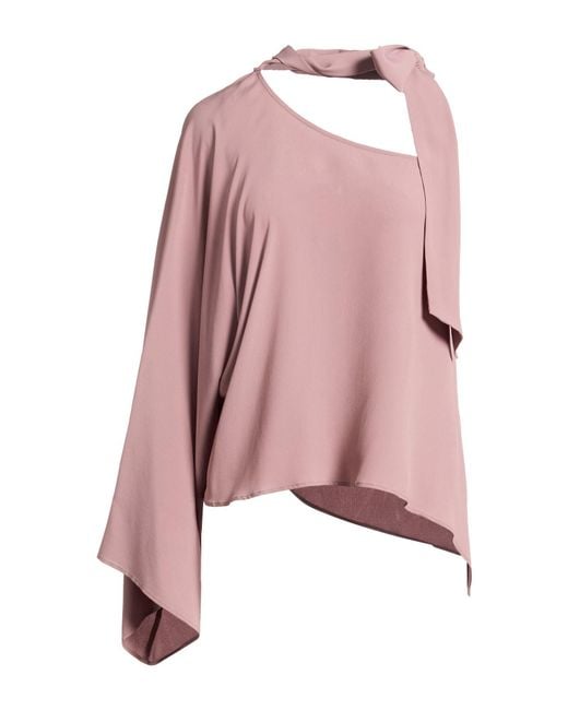 FEDERICA TOSI Pink Top Acetate, Silk