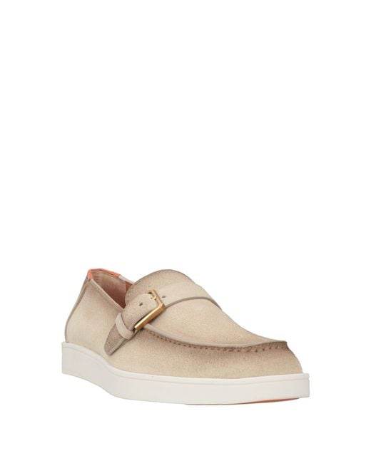 Santoni White Loafers for men