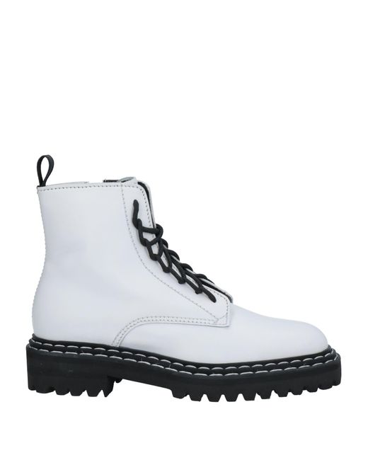 Officine Creative White Ankle Boots