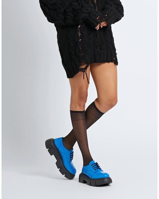 8 by YOOX Blue Lace-up Shoes