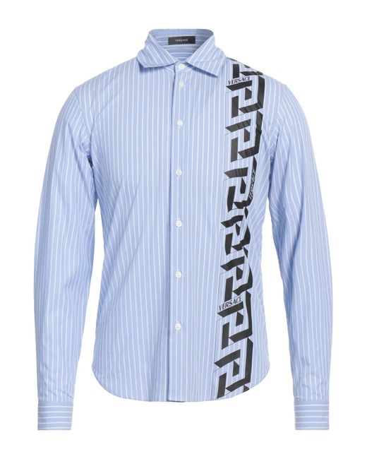 Camisa Versace de hombre de color Blue