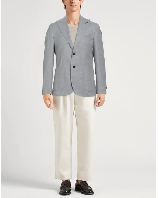 Paoloni Gray Blazers for men