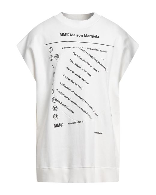 MM6 by Maison Martin Margiela White Sweatshirt for men